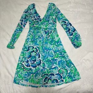 Lilly Pulitzer Fleur Dress in Agate Green Lazy River